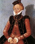 CRANACH, Lucas the Younger Portrait of a Woman sdgsdftg oil on canvas